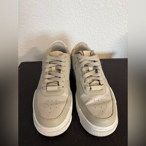 green nike air force 1’s